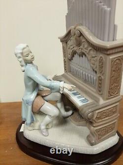 Lladro #1801 Young Bach Playing the Organ Ltd Edt Retired VGC Boxed & COA