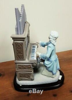 Lladro #1801 Young Bach Playing the Organ Ltd Edt Retired VGC Boxed & COA