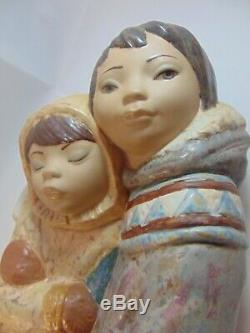 Lladro 2038 Couple From The Arctic Gres Figurine By Juan Huerta Retired