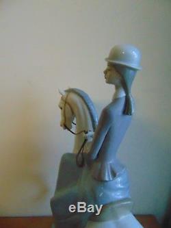Lladro 4516 Woman On Horseback Pristine Large
