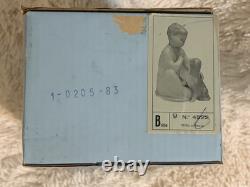 Lladro #4522 Boy With Dog Shh Quiet Puppy Porcelain Figurine Retired with Box