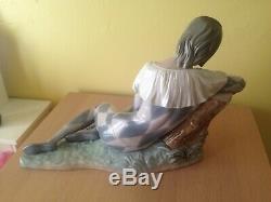 Lladro 5128 Harlequin With Rose Very Large Salvador Furio 1982 Mint 10.75