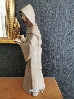 Lladro 5155 Monks at Prayer Porcelain Figurine in Gres EXCEPTIONALLY RARE
