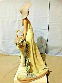 Lladro 5378 Time For Reflection Elegant Lady Figurine Large & Impressive