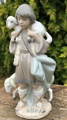 Lladro 5485 Porcelain Figurine Ceramic Figure Young Pastor In Belen Nativity