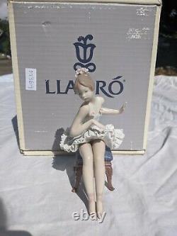 Lladro 5496 Boxed Porcelain Ballerina Figurine Ballet Girl Recital Descanso