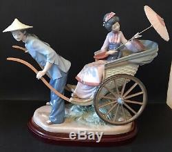 Lladro A Rickshaw Ride. 1383. With Stand