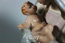 Lladro Adoring Mother Madonna Child Mary Jesus Nativity Bisque Figurine 2235