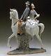 Lladro Andalucians Group. 4647. Man and woman on horseback. Large piece
