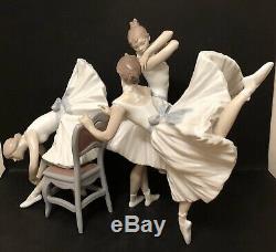 Lladro Backstage Ballet. 8476. Ballerina trio. Limited Edition. Artist signed