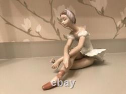 Lladro Ballerina Figurine Rose Ballet Mint In Original Box