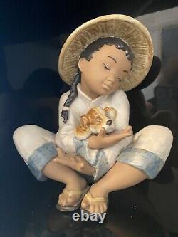 Lladro Boy's Best Friend (GRES) Retired 2004 NOT NAO PERFECT CONDITION
