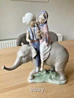 Lladro'Children On An Elephant' Figurine No. 5352