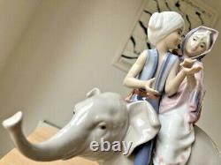 Lladro'Children On An Elephant' Figurine No. 5352