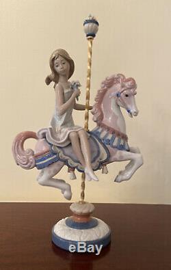 Lladro Daisa 1985 Girl On A Carousel In Great Condition