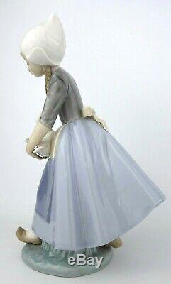 Lladro Dutch Girl With Duck Figurine 5066 Retired 1980-85 Holandesita Con Pato