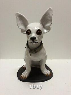 Lladro Early Mark 1957-59 Huge Stunning Ceramic Chihuahua Figure