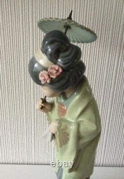 Lladro Figure 4988 Japanese Girl With Parasol