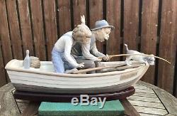 Lladro Figure Fishing With Gramps 5215 Perfect