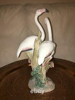 Lladro Figurine 13-1/4 TALL THE FLAMINGOS TROPICAL BIRDS #6641 Retired Mint