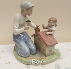 Lladro Figurine #5139 Father & Baby A New Dolls House Rare Retired VGC