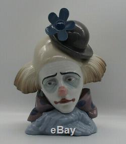 Lladro Figurine Pensive Clown 5130 c. 1982