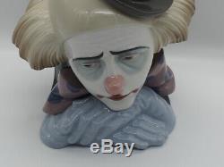 Lladro Figurine Pensive Clown 5130 c. 1982