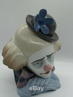 Lladro Figurine Pensive Clown 5130 c. 1982