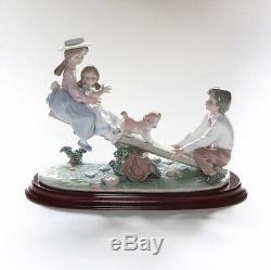 Lladro Figurine, Seesaw Friends, 6169, With Base