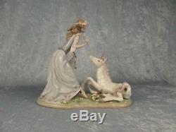 Lladro Figurine The Princess And The Unicorn Limited Edition No. 1412/1500