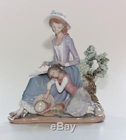 Lladro Figurine, Woman And Sleeping Girl, 5085