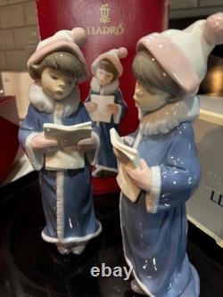 Lladro Figurines (2) RARE The Christmas Caroler NAO Daisa 1997 Box