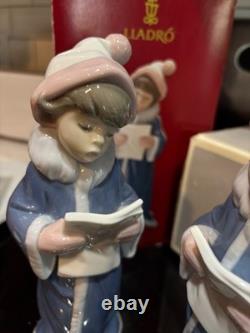 Lladro Figurines (2) RARE The Christmas Caroler NAO Daisa 1997 Box