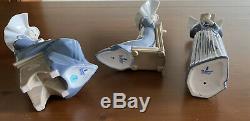 Lladro Figurines Three Blue Nuns Set (Retired) Mint Condition Preloved