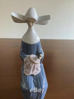 Lladro Figurines Three Blue Nuns Set (Retired) Mint Condition Preloved