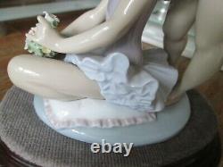 Lladro First Ballet figurine in perfect condition, with display plinth, retired
