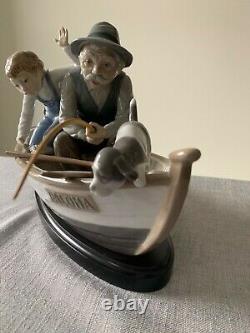 Lladro Fishing With Gramps 5215 Boxed