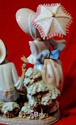Lladro For You 5453 Boy and Girl with Flowers Rare Retired Porcelain Figurine
