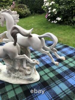 Lladro Galloping Horses 4655. Perfect condition