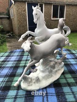 Lladro Galloping Horses 4655. Perfect condition