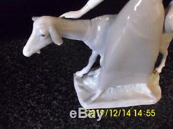 Lladro Girl With Pitcher & Goat Figurine 4590 Retired By Alfredo Ruiz Dairy
