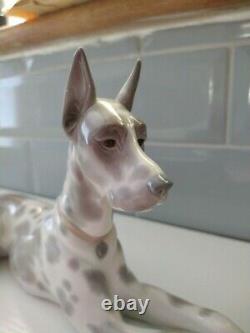 Lladro Great Dane, 1068. Lovely Condition, Approx 12 Length