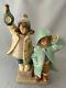 Lladro Gres Ahoy There Figurine. Number 2173. Boy & Girl with Lantern