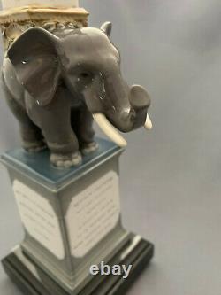 Lladro Grey Elephant Pulcino Obelisk Ornament Figure Boxed