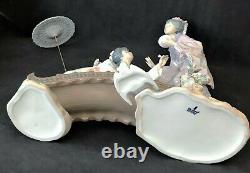 Lladro Group HN 1445 Springtime in Japan Two Geisha Girls on Bridge