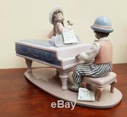 Lladro JAZZ BAND Figurine #5930 JAZZ Duo Singer & Pianist Perfect