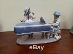 Lladro JAZZ BAND Figurine #5930 JAZZ Duo Singer & Pianist Perfect