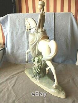 Lladro Lady Woman On Horse 4516. Female Equestrian. Very Large, Heavy & Rare