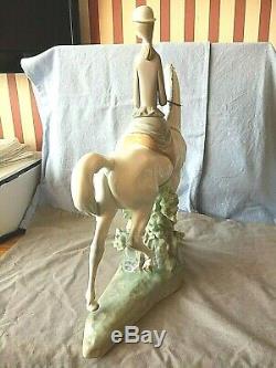 Lladro Lady Woman On Horse 4516. Female Equestrian. Very Large, Heavy & Rare