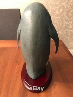 Lladro Large Matte Figurine Penguin Love